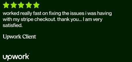 Upwork client review screenshot 22