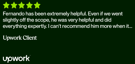 Upwork client review screenshot 11