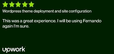 Upwork client review screenshot 13