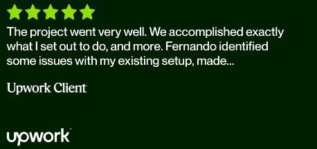 Upwork client review screenshot 16